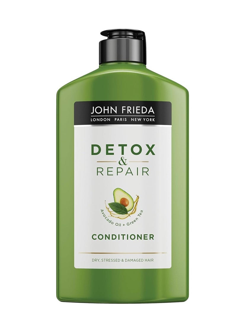 Detox and Repair Conditioner 250 Ml Hydrating And Smoothing Conditioner Dry Stressed And Damaged Hair With Avocado Oil And Green Tea