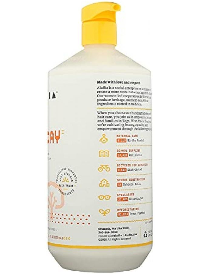 Alaffia Everyday Shea Conditioner, Moisturizes, Restores and Protects. Made with Fair Trade Shea Butter, Cruelty Free, No Parabens, Vegan, Unscented 32 Fl Oz