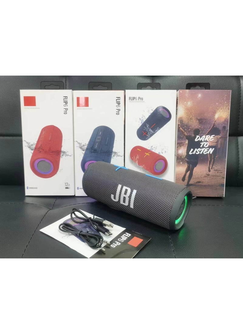 FLIP6 Pro RGB Waterproof Bluetooth Speaker Kaleidoscope Edition Grey