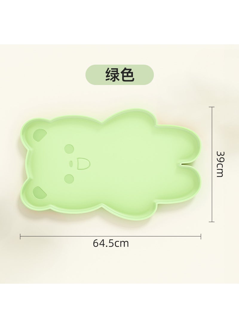 Waterproof Silicone Pet Feeding Mat Large [matcha green] extra large pet dinner plate