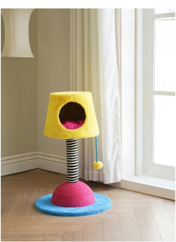 Cat tree, Table Lamp Cat Condo Desing, Cat scratcher With Cat Bed, SIze 49 x 49 x 75 cm