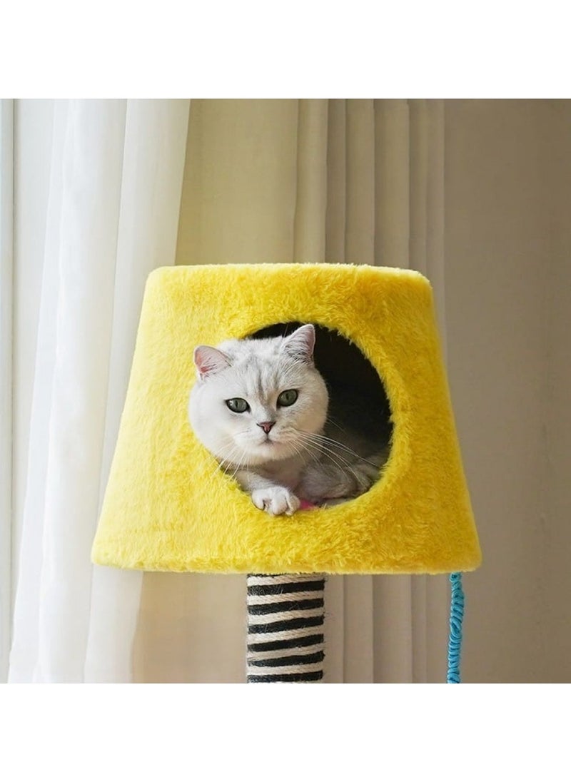 Cat tree, Table Lamp Cat Condo Desing, Cat scratcher With Cat Bed, SIze 49 x 49 x 75 cm