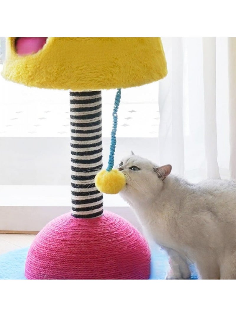 Cat tree, Table Lamp Cat Condo Desing, Cat scratcher With Cat Bed, SIze 49 x 49 x 75 cm