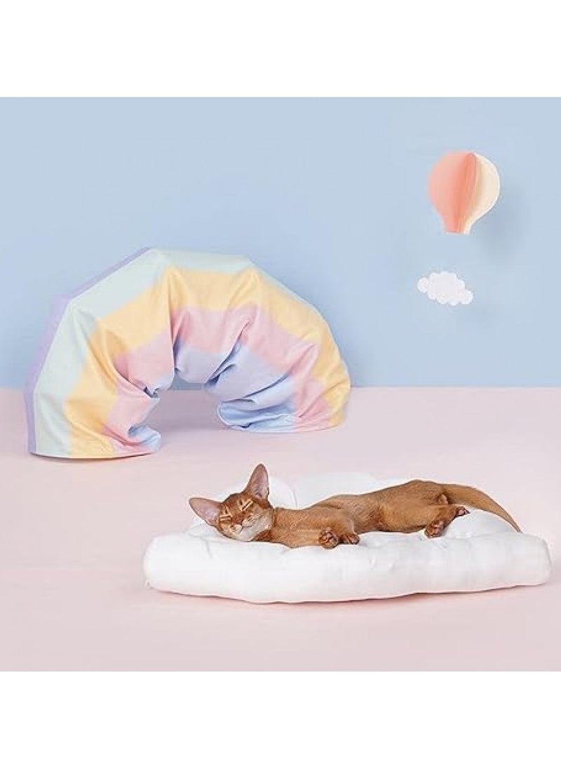 Soft Warm, Pet Bed Dog and Cat, Cozy Cushion Mats, Sleeping Bed Blanket with Tunnel, Size 126cm X 64cm X 28cm