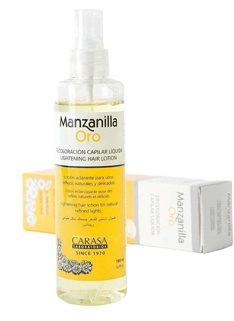 Manzanilla Oro Lightening Hair Lotion Spray, 180 ML