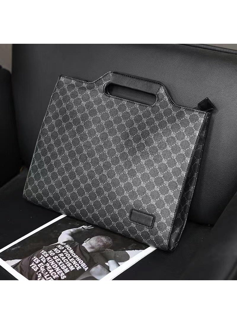 Wholesale New Mens Messenger Briefcase Pattern black-