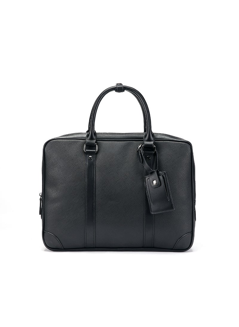 Korean Style Multi-function Laptop Document Bag Black