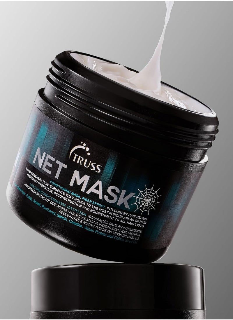 Truss Net Mask - Hydrating Hair Treatment, Fiber Effect for Intense Repair - Nano-Regeneration for Porous, Damaged Hair - Deep Nourishment & Intelligent Hair Repair - 550 G