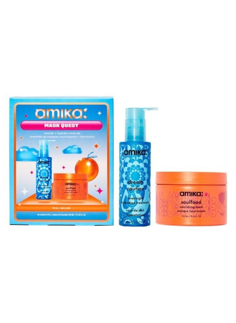 AMIKA Mask Quest Nourish + Hydrate Mask Set 350ml/ 11.3 FL.OZ.