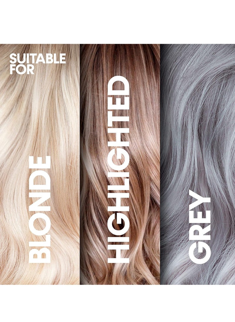 Touch of silver Brighten and Defrizz Purple Serum 100 ml Neutralise Brassy Tones. Anti Frizz Seal Split Ends Plant Based Keratin Purple Pigments For Blonde Highlighted and Grey Hair