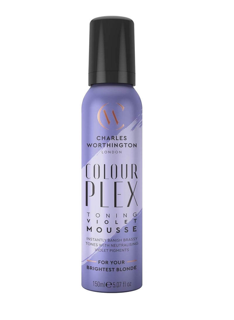 Colourplex Toning Violet Colour Revive Mousse Purple Toner for Blondes 150 ml