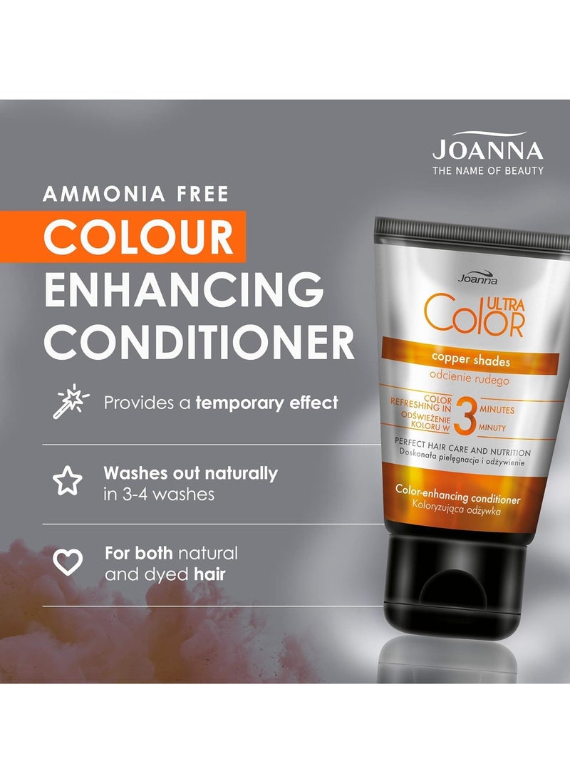 Colour Enhancing Conditioner Ginger And Copper Shades Of Natural And Dyed Hair Hair Care Hydrating and Moisturizing Ammonia Free Refresh The Colour In 3 Minutes100 g