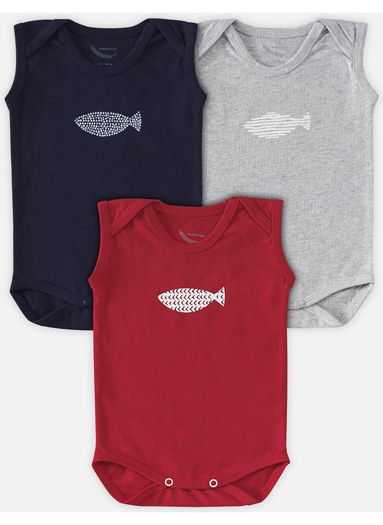 Fish Baby Sleeveless Body Set of 3