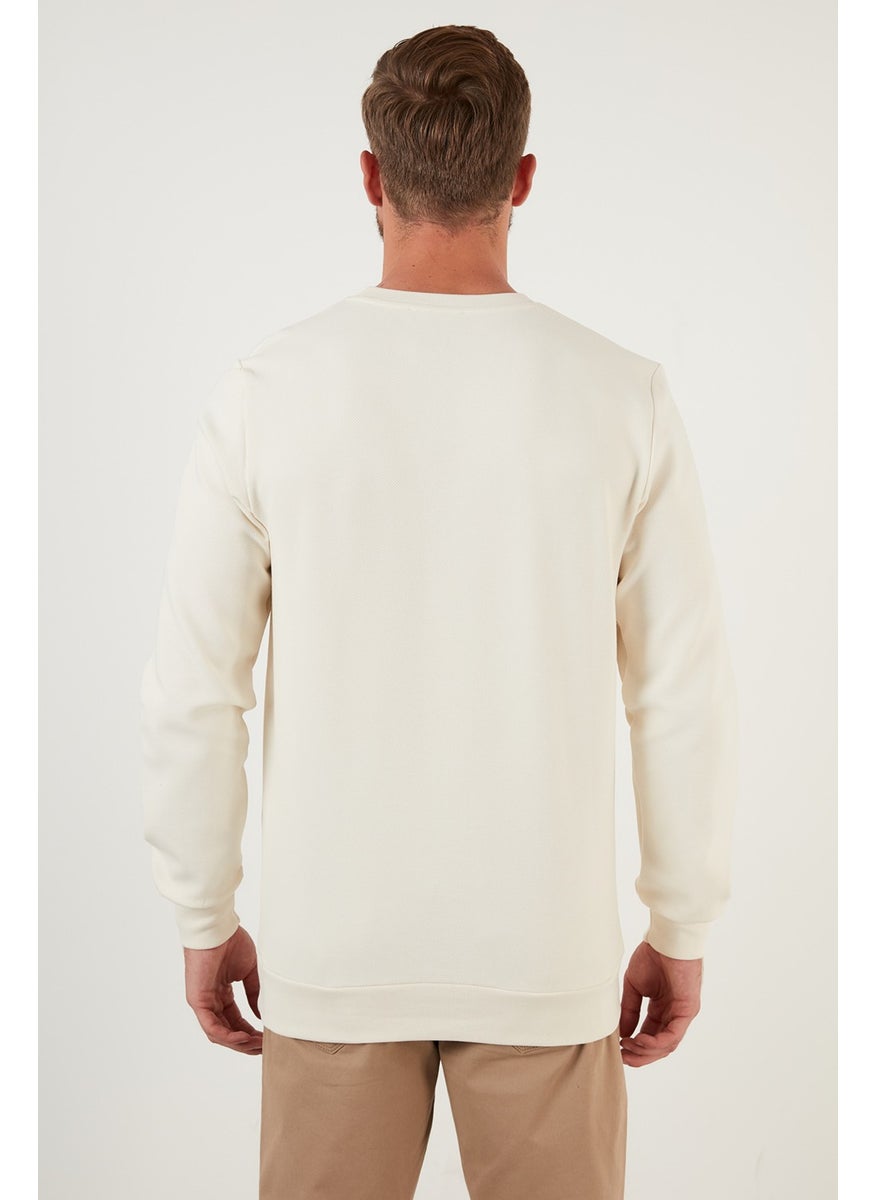 Regular Fit Crew Neck Cotton Sweat Men's Sweat 5905337