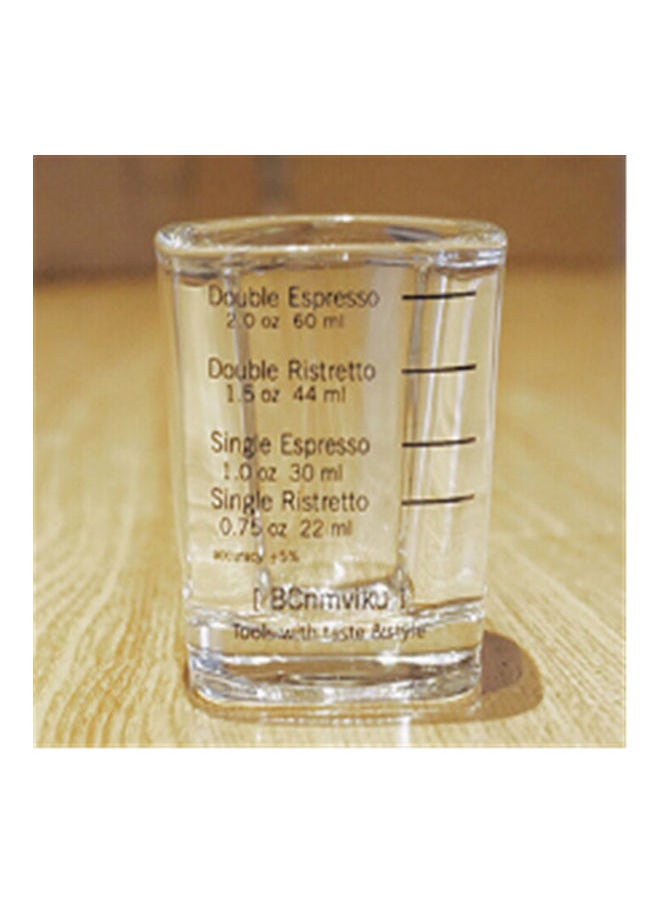 Square Glass Coffee Cup Clear