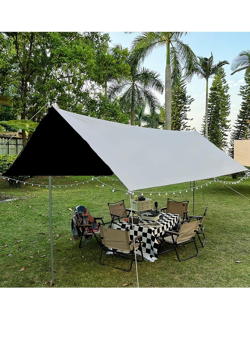 9.8 x 16.4FT Camping Awning, Tarp Tent, Camping Sun Shade, Camp Canopy, Shade for Camping, Universal Tent Rainfly, Great for Camping, Picnics, Beach, Patio