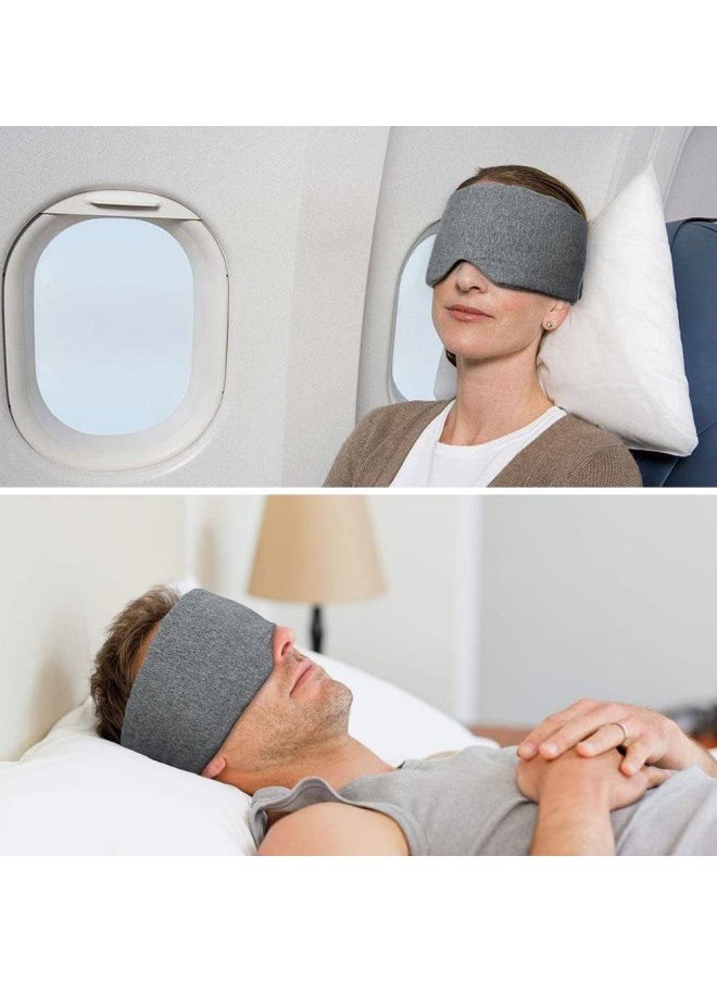 Fully Surrounded Pure Cotton Breathable Eye Mask, Blackout Nap Eye Mask, Portable Travel Eye Mask for Women and Men, Suitable for Home/Flight/Office Blackout Eye Mask Sleep Mask