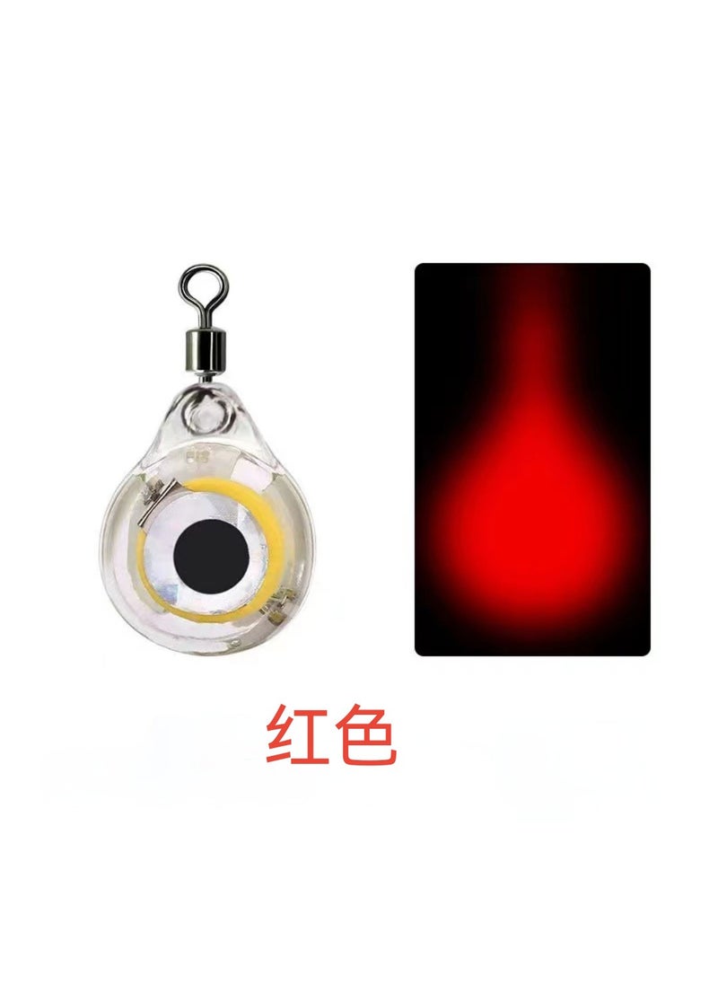 Lure fish collection lamp wholesale pike fish eye hairtail underwater trap lamp night fishing waterproof LED button poly fish lampSingle ring fish trap light flashing red Single ring fish trap light flashing red