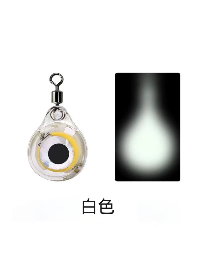 Lure fish collection lamp wholesale pike fish eye hairtail underwater trap lamp night fishing waterproof LED button poly fish lampSingle ring fishing lamp white flashing Single ring fishing lamp white flashing