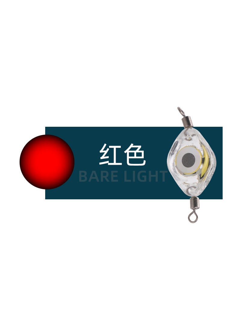 Lure fish collection lamp wholesale pike fish eye hairtail underwater trap lamp night fishing waterproof LED button poly fish lampDouble ring red flashing Double ring red flashing