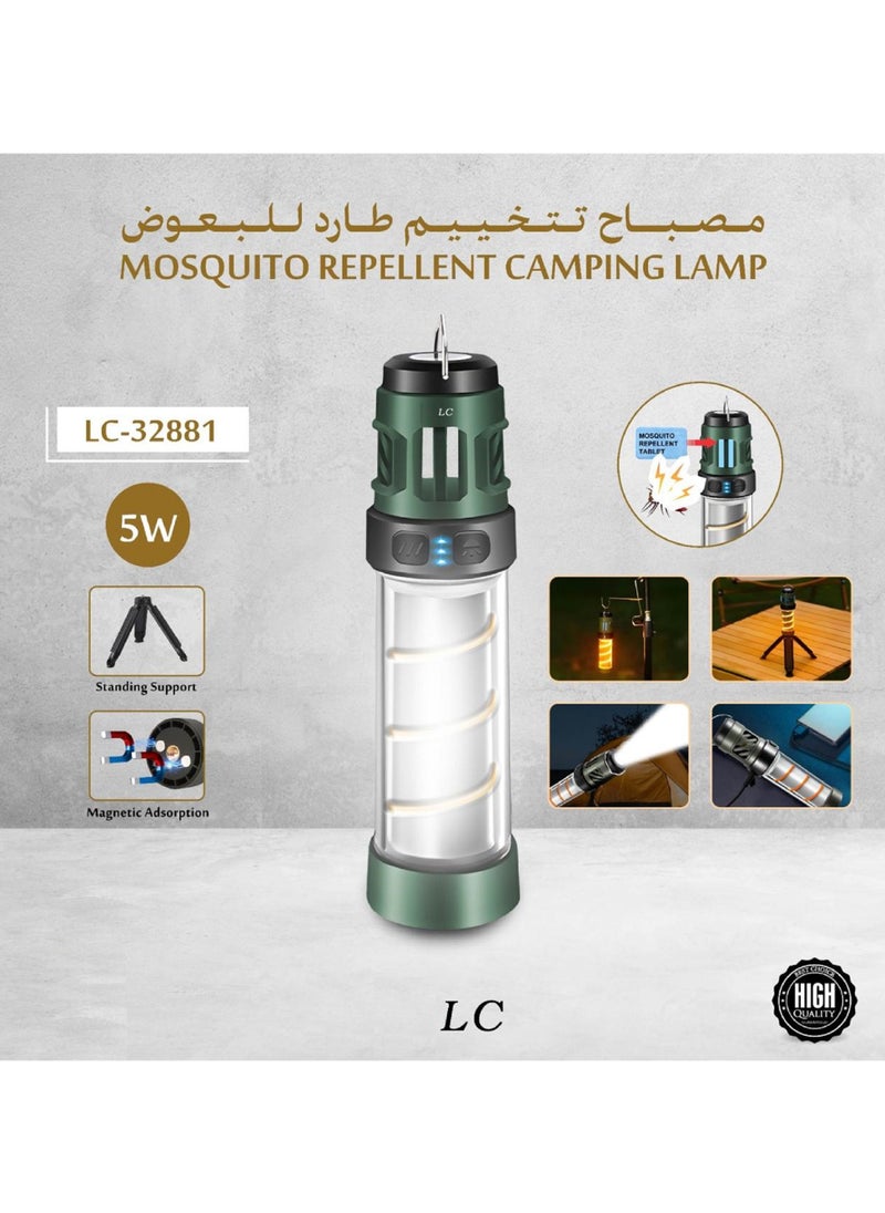 Portable Camping Lamp With Mosquito Repellent