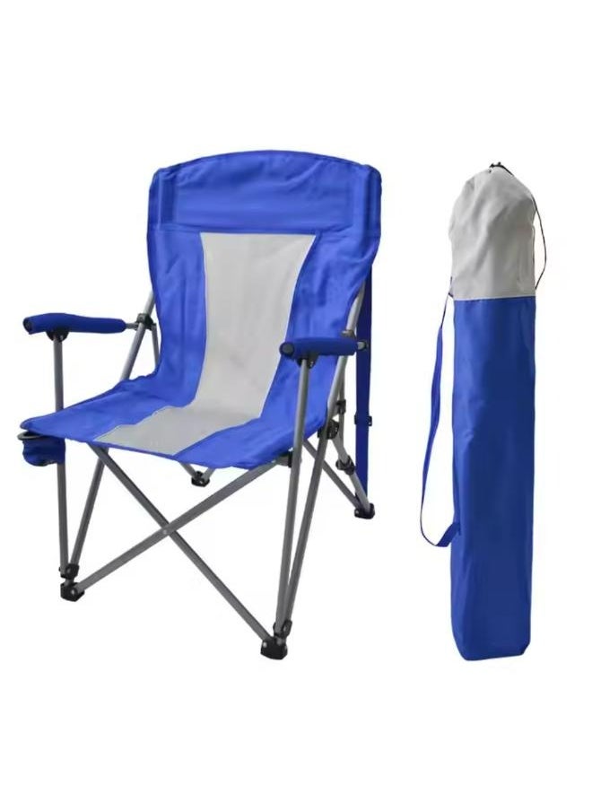 Outdoor Portable Horseshoe Heavy Duty Extra Large With Armrests Sturdy and Durable Folding Camping Chair