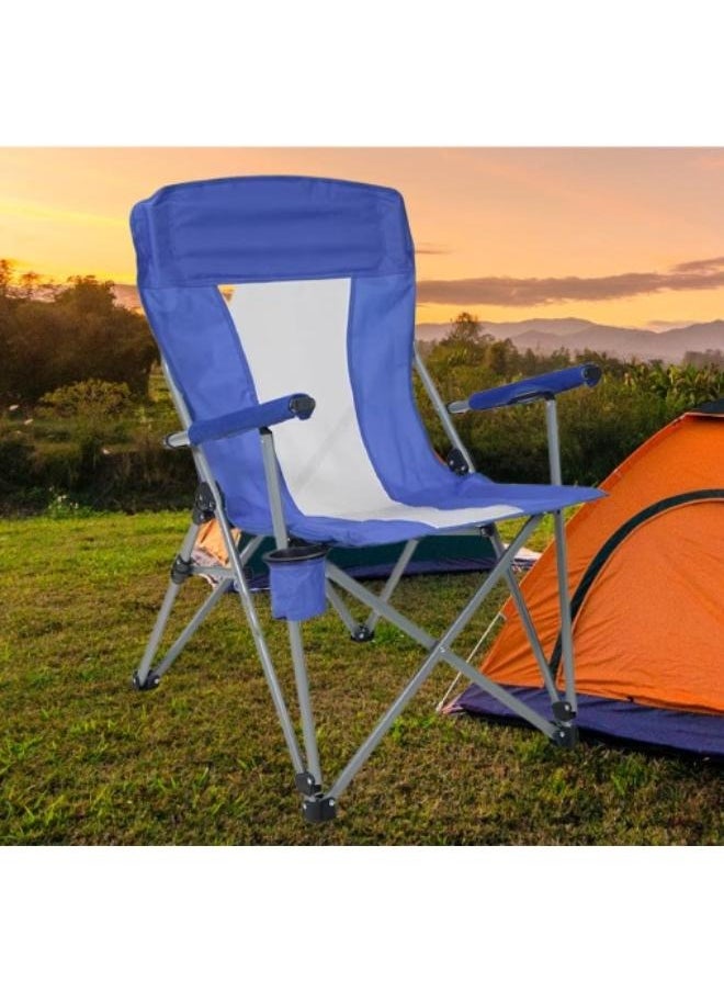 Outdoor Portable Horseshoe Heavy Duty Extra Large With Armrests Sturdy and Durable Folding Camping Chair