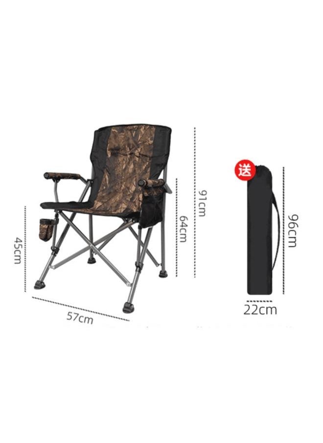 Camping Chair Outdoor Folding Chair Beach Chair with Storage Bag-Portable For Outdoor Activities and Courtyards Load-bearing 150kg