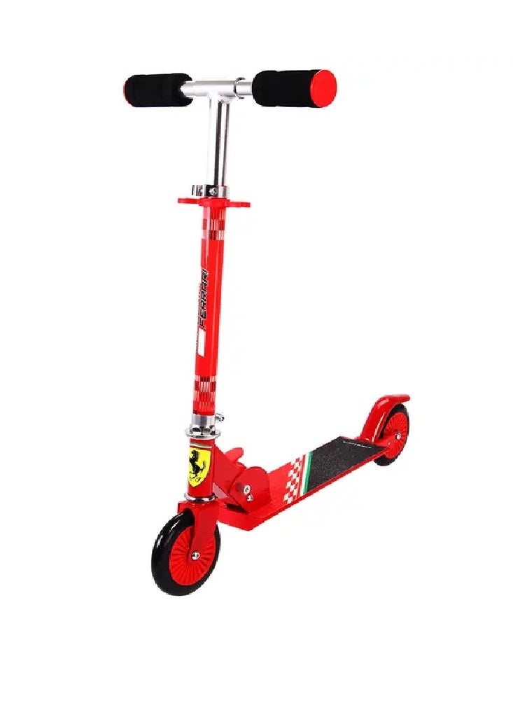 Mesuca Ferrari 2 Wheel Scooter-Red