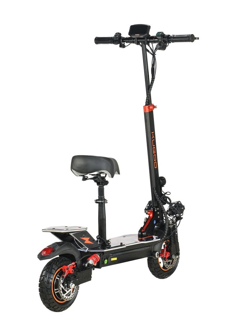 T5PLUS E-Scooter with 55km/h Speed, 1200W Motor, 54.6V 15Ah Battery, 255/80 Rubber Tires, 6-8 Hour Charge Mechanical & Electronic Brakes, Brushless Motor