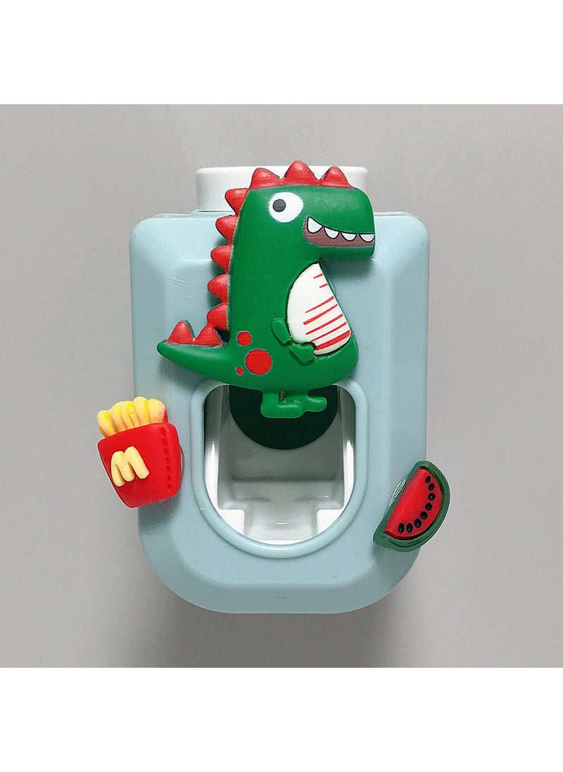 Cartoon cute wall-mounted automatic single toothpaste set cute children toothpaste squeezer toothpaste squeezerDinosaur Dinosaur