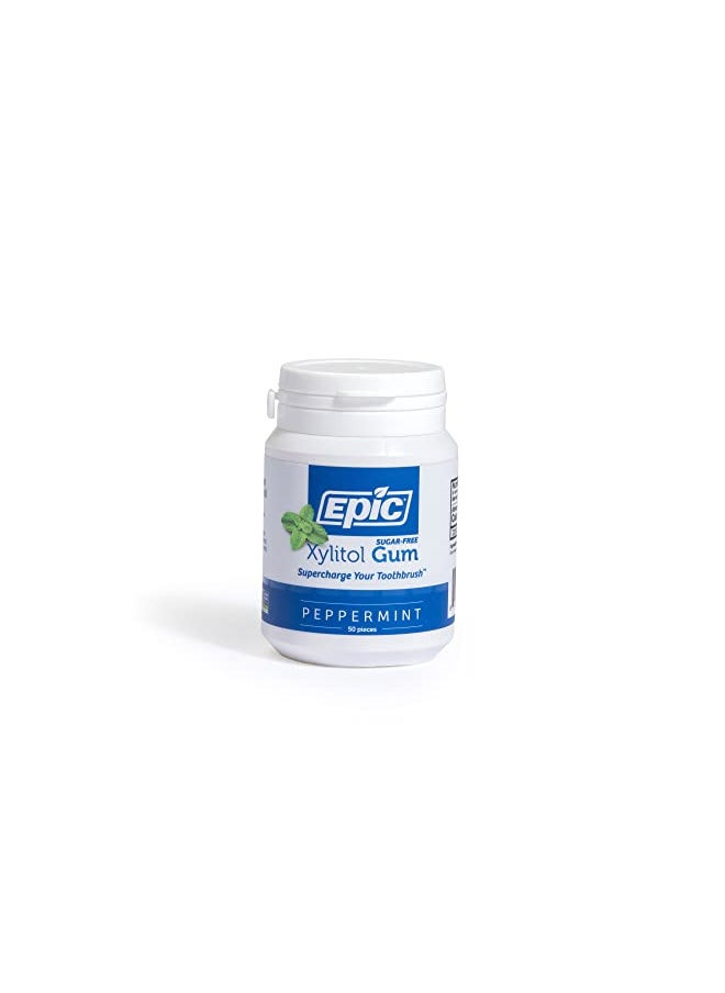 Epic Dental Gum,PPPRMNT,XYLITOL SWTND, 50 CT