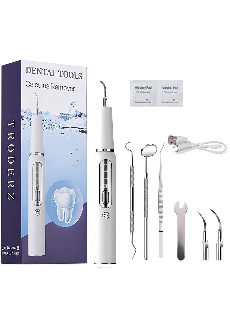 Ultrasonic Electric Tooth Cleaner White k15 ultrasonic dental scaler three-piece card box