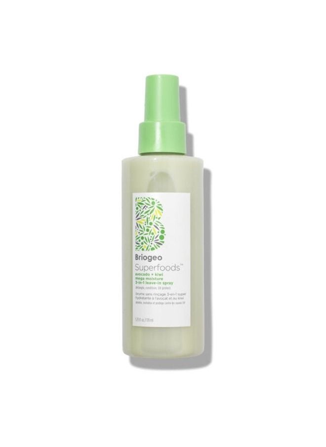 BRIOGEO AVOCADO + KIWI MEGA MOISTURE 3-IN-1 LEAVE-IN SPRAY  170ML