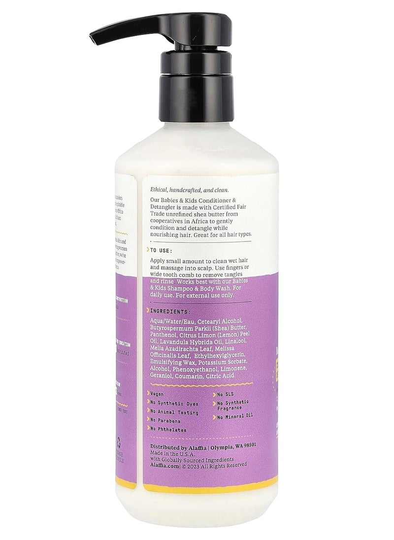 Alaffia Lemon Lavender Babies & Kids Conditioner & Detangler, 16 FZ