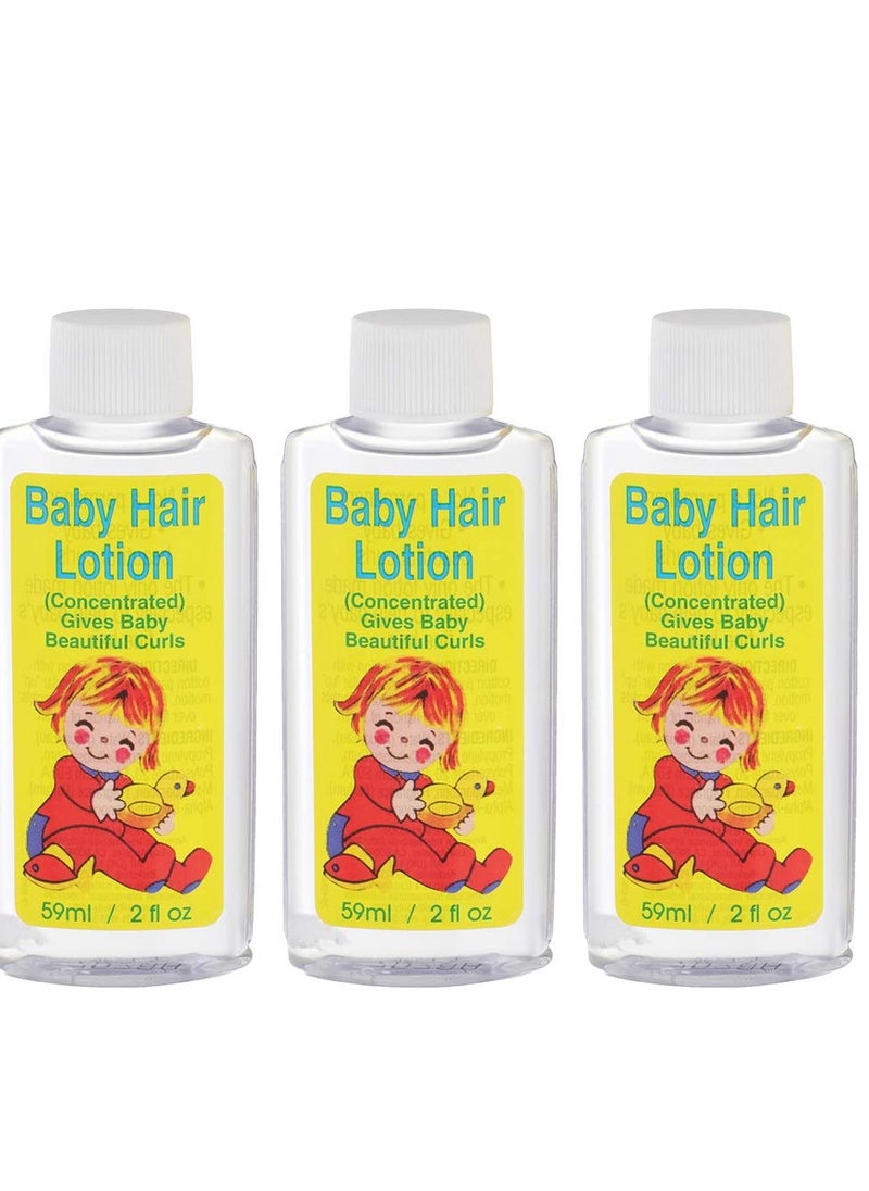 Clubman Gentle Baby Hair Lotion (Concentrated) for Baby's Fine Hair, 2 oz x 3 packs