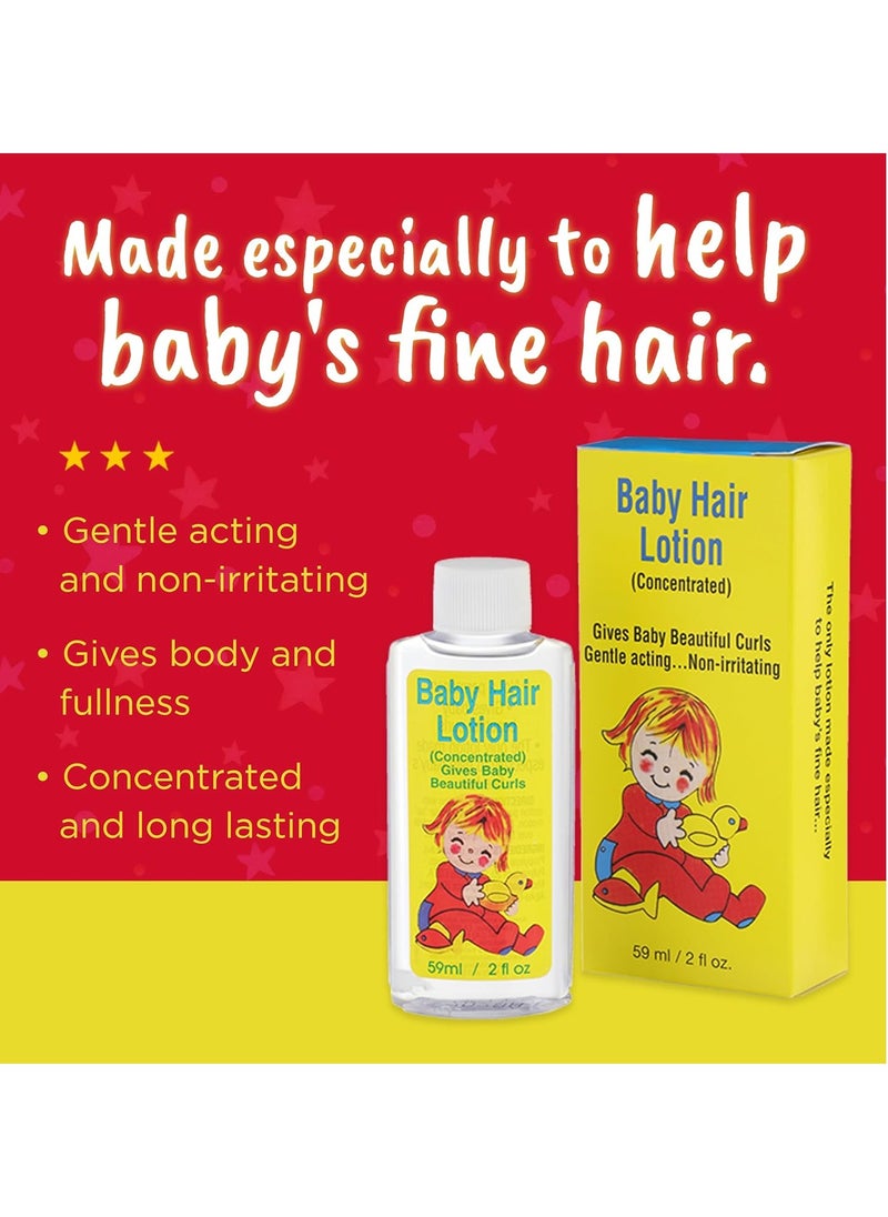 Clubman Pinaud Baby Hair Lotion, Gentle Formula, 2 Fl Oz (Pack of 6)