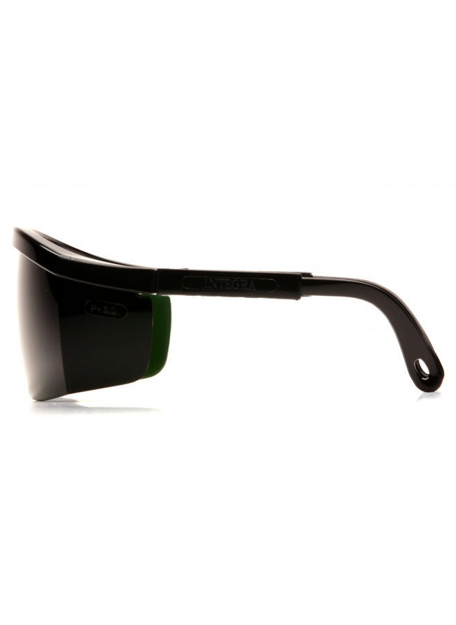 Pyramex Integra Safety Eyewear, 5.0 Ir Filter Lens With Black Frame