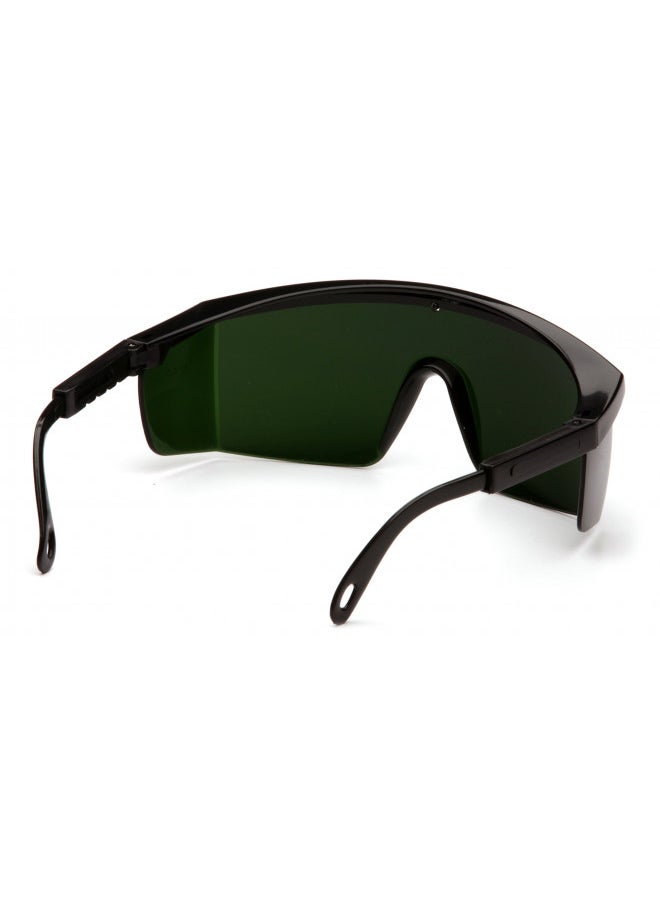 Pyramex Integra Safety Eyewear, 5.0 Ir Filter Lens With Black Frame