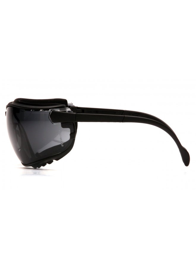 Pyramex Safety Pyramex V2G Safety Glasses, Black Frame/Gray Anti-Fog Lens