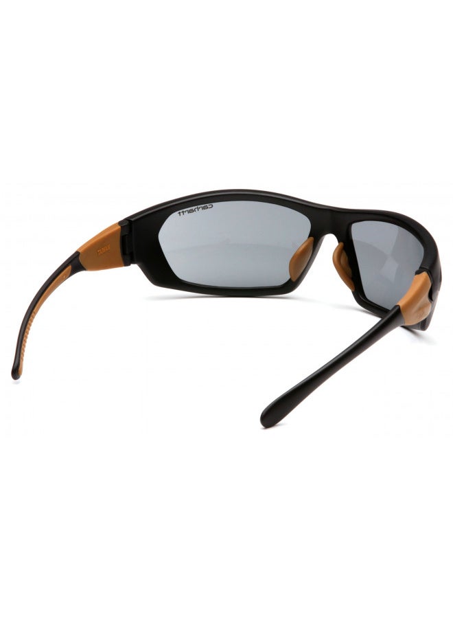 Carhartt Carbondale Safety Sunglasses with Gray Lens Black/Tan Frame, One Size