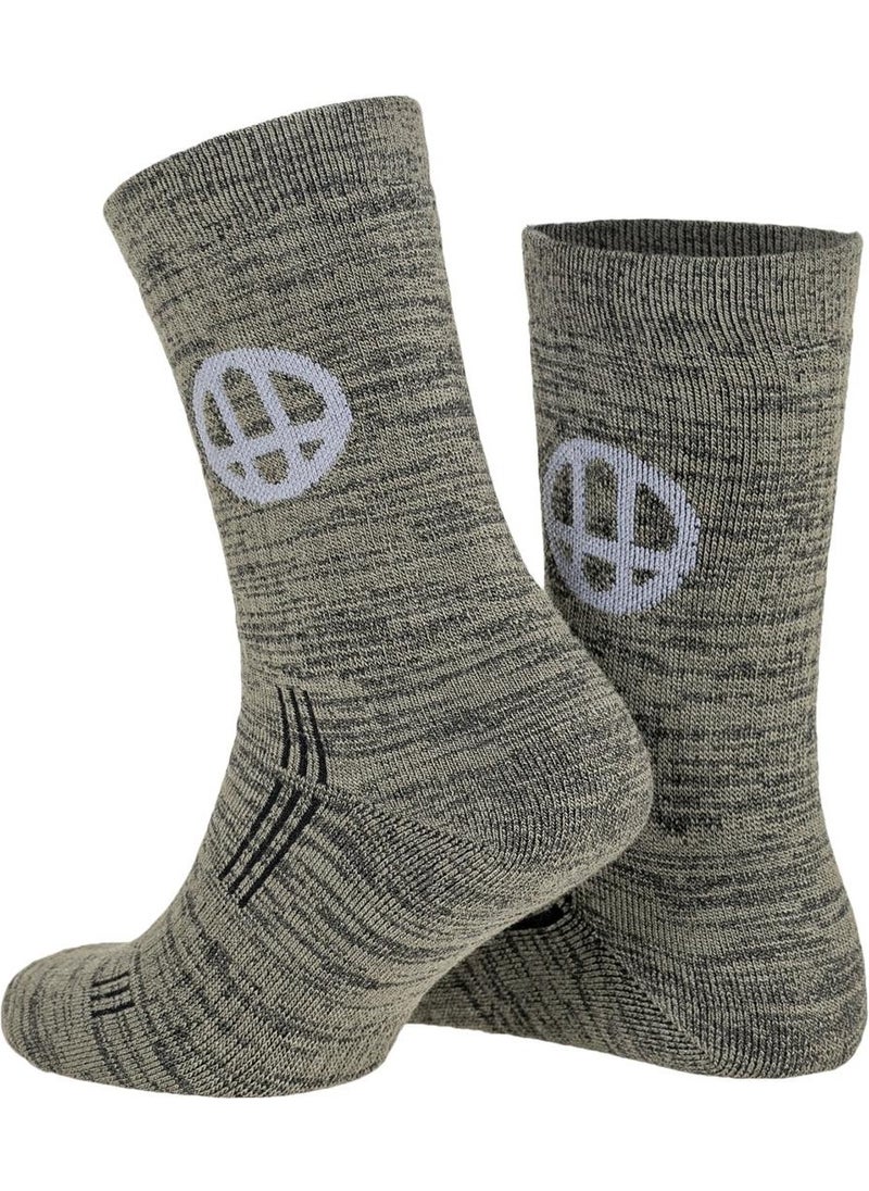 Khaki Thermal Wool Socks Unisex