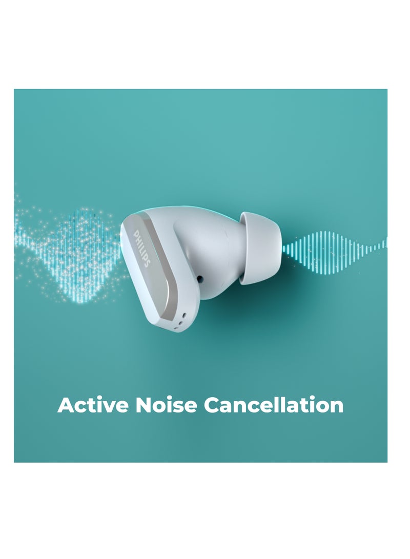 True Wireless Noise-Canceling Earbuds, Clear Calls, 21-Hour Playtime, Ipx4 Water Resistant White
