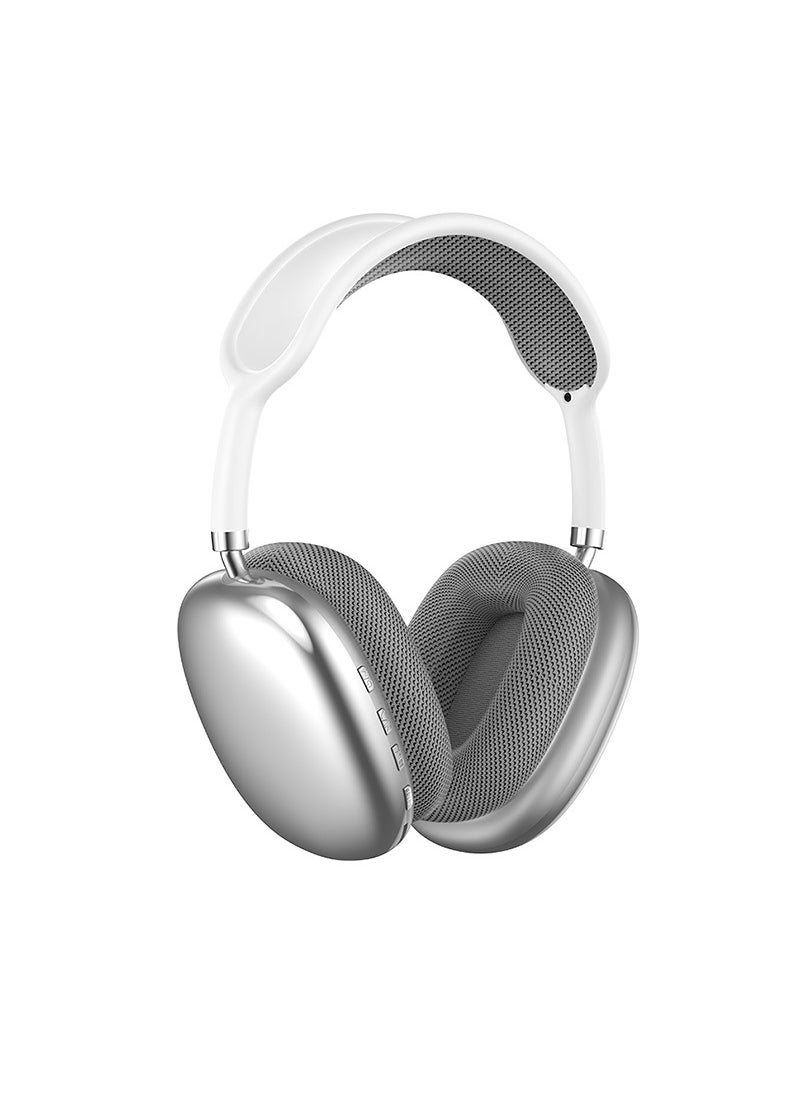 P9proMax Wireless Bluetooth Customizable Headset Silver