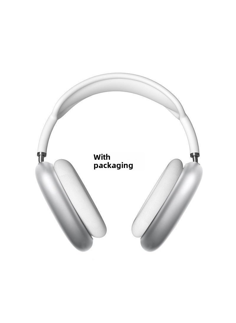 Huaqiang North MAX Headset Wireless Bluetooth Headset Suitable for Apple Android Noise Reduction Transparent Cross-border Explosions White belt packaging