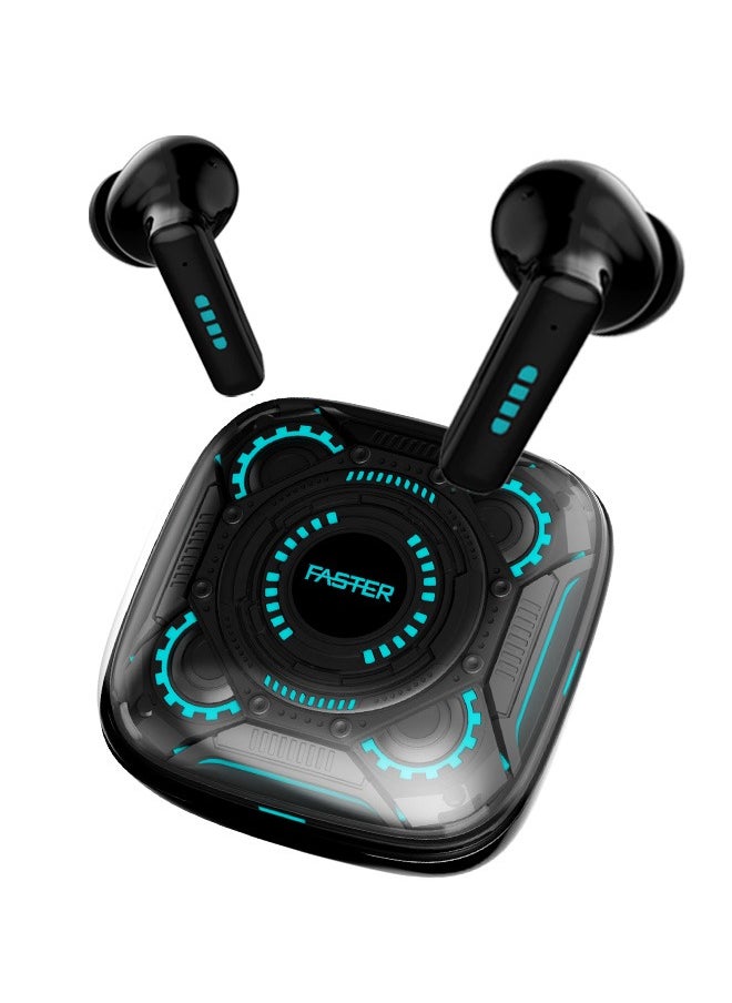 Faster RGBP1 Bluetooth Earbuds Wireless Earphones- Noise Cancelling Earbuds IPX4 Water Resistance- 5.3 Bluetooth Earphones Wireless InEar Headphones- ANC Earbuds Wireless Bluetooth 6 Hours Playtime