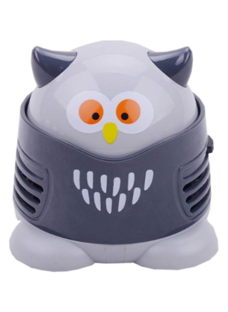 Portable Cartoon Mini Owl Table Dust Vacuum Cleaner