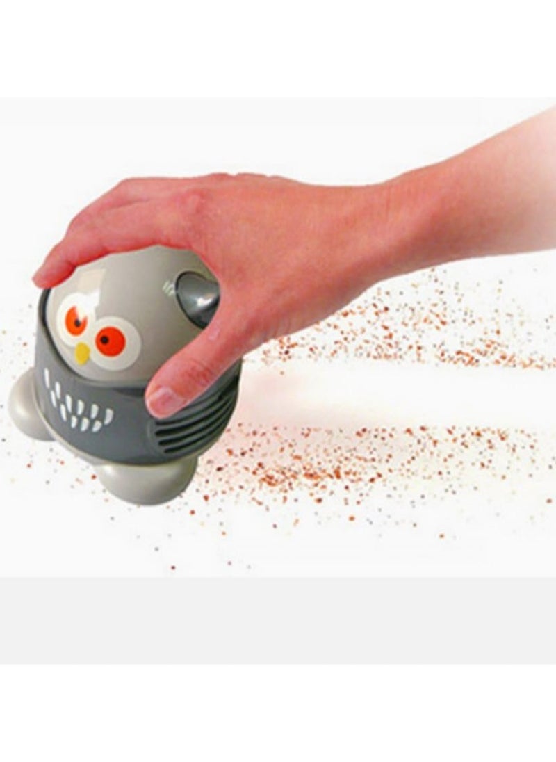 Portable Cartoon Mini Owl Table Dust Vacuum Cleaner