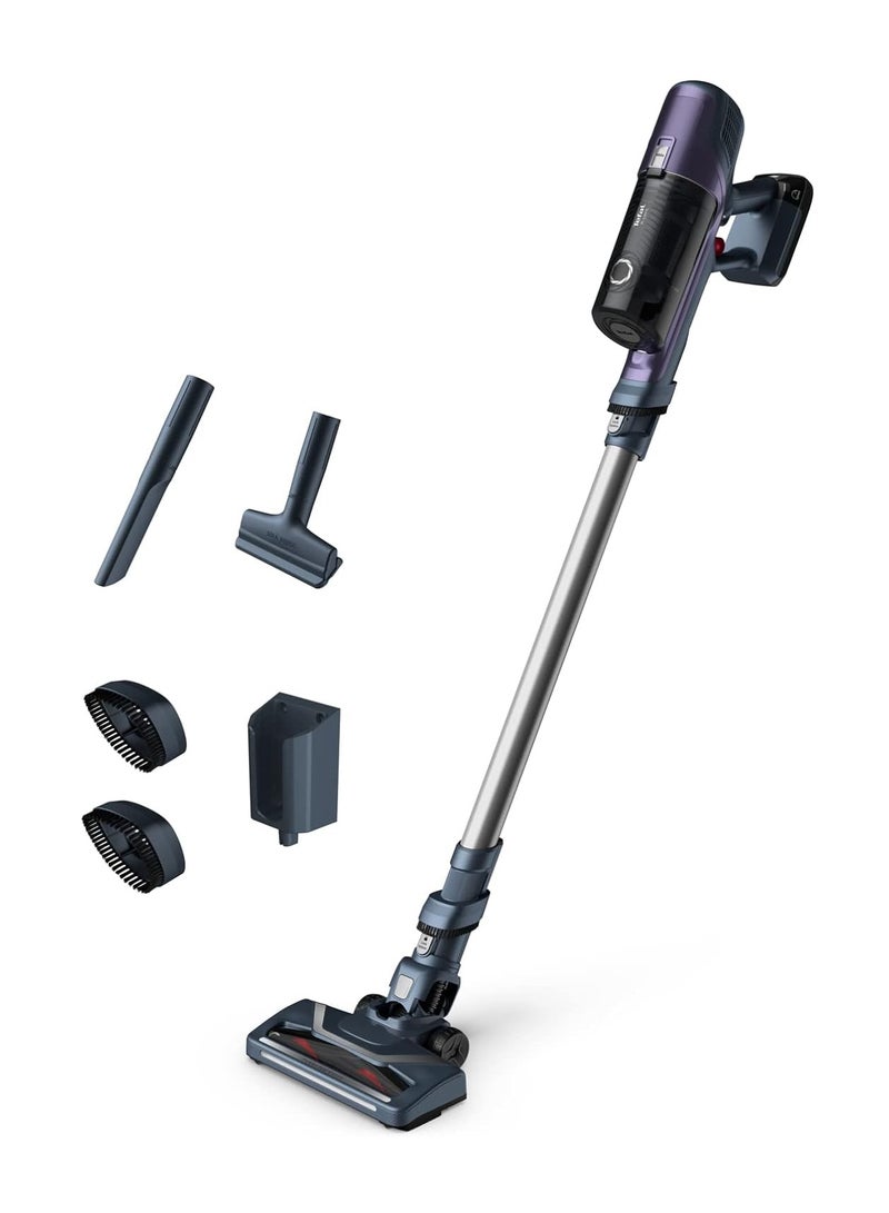 X-PERT 6.60, Cordless Stick Vacuum Cleaner, 0.55L Dust Container, Allergy Kit 100 W TY6837HO Purple/Grey