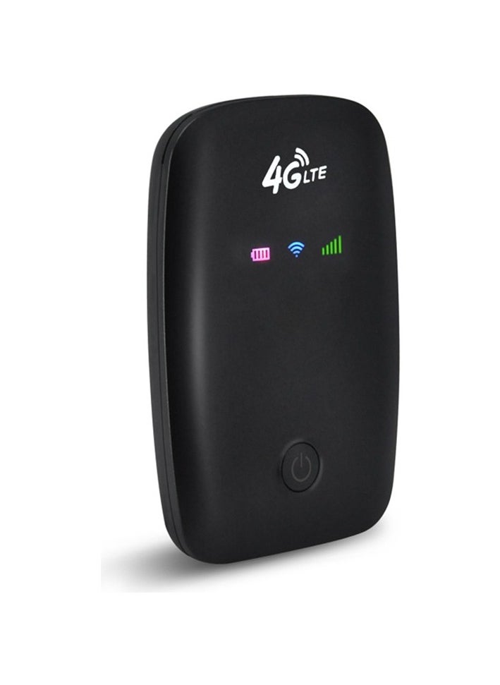 M3-E Portable Mobile Wifi Router 4G LTE CAT4 150MBPS Plugable Card 2100mAH battery Wifi Colour:Black Colour:Black